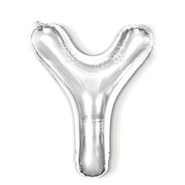 Bokstavsballong Y 40 cm Silver - Teknikhallen.se