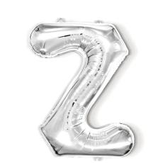 Bokstavsballong Z 40 cm Silver - Teknikhallen.se