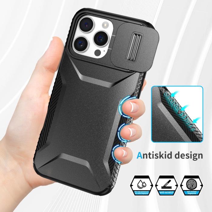 Bild 4,  iPhone 16 Pro Max Skal CamShield Hybrid Svart - Teknikhallen.se
