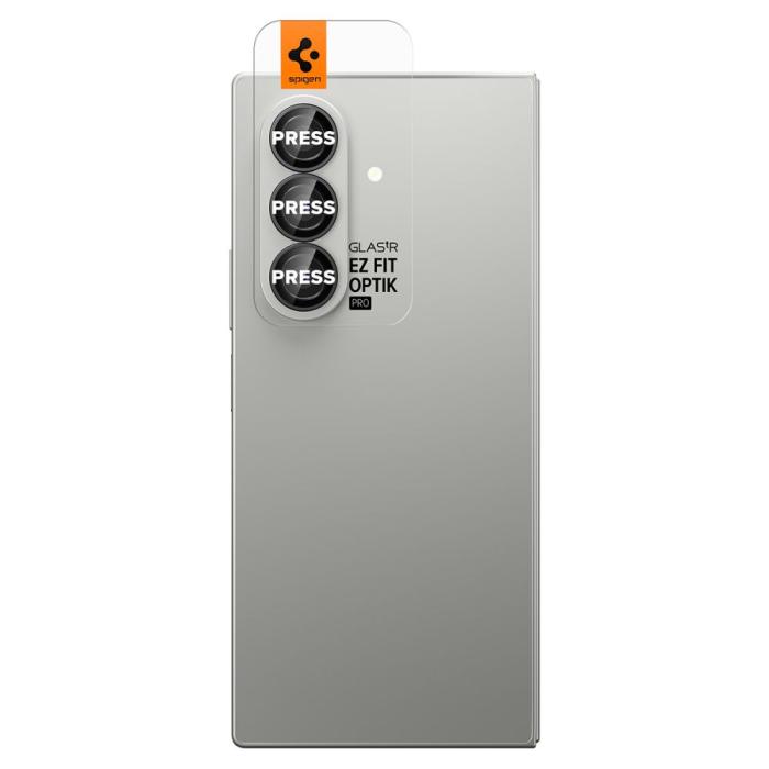 Bild 2, Spigen Spigen Galaxy Z Fold 7 2-PACK Linsskydd Optik Pro HD Glas.tR 