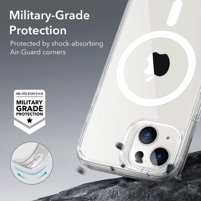 Bild 4, ESR ESR iPhone 13 / 14 Skal CH MagSafe HaloLock Transparent - Teknikhallen.se