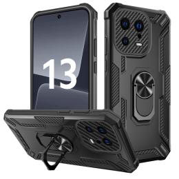  Xiaomi 13 5G Skal Ring Shockproof Armor Svart - Teknikhallen.se