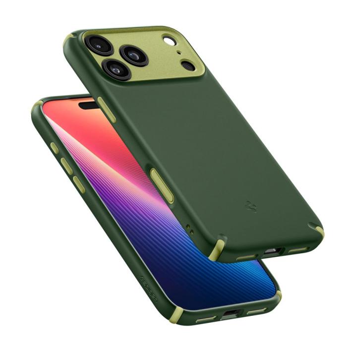 Bild 6, Spigen Spigen iPhone 17 Pro Skal MagSafe Nano Pop Avo Green - Teknikhallen.se