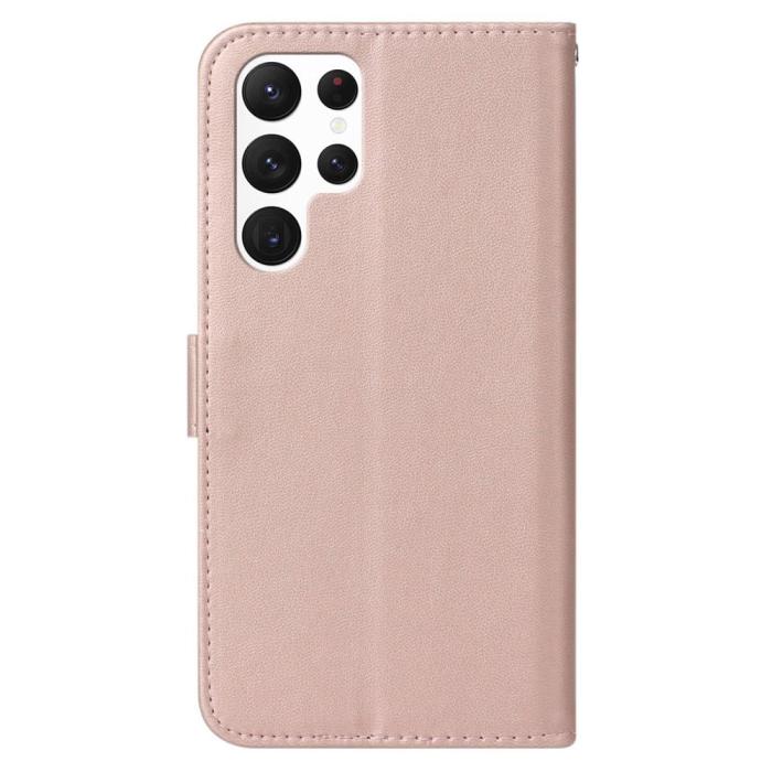 Bild 6,  Samsung Galaxy S23 Ultra Fodral Solid Läder Roséguld - Teknikhallen.se