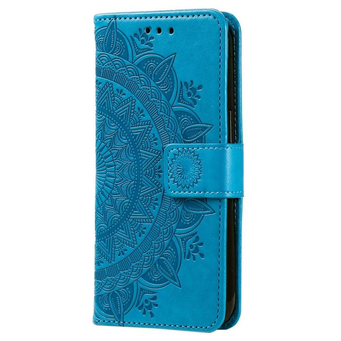 Bild 5,  Xiaomi 12T / 12T Pro Fodral Mandala Läder Blå - Teknikhallen.se