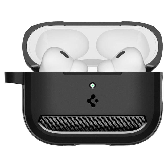 Bild 3, Spigen Spigen AirPods Pro 3 Skal Rugged Armor Matt Svart - Teknikhallen.se