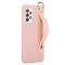  Samsung Galaxy A53 5G Skal TPU Med Fingerstrap Ljus Rosa - Teknikhallen.se