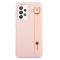  Samsung Galaxy A53 5G Skal TPU Med Fingerstrap Ljus Rosa - Teknikhallen.se