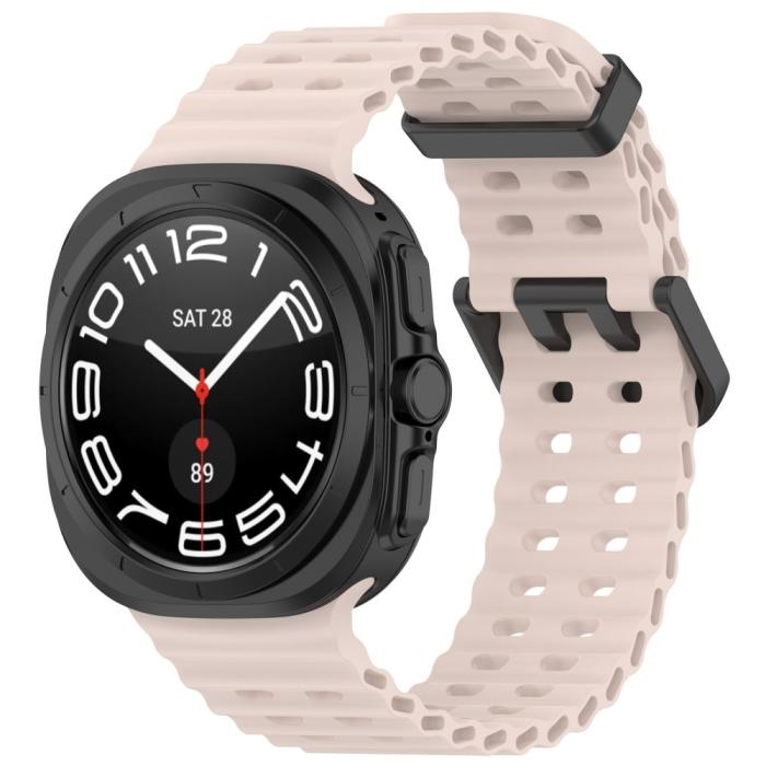 Bild 4,  Galaxy Watch Ultra (2025) / 47 mm Armband Wave Design Rosa - Teknikhallen.se