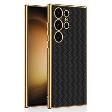 GKK GKK Galaxy S24 Ultra Skal V&auml;vd Hybrid L&auml;der Svart - Teknikhallen.se