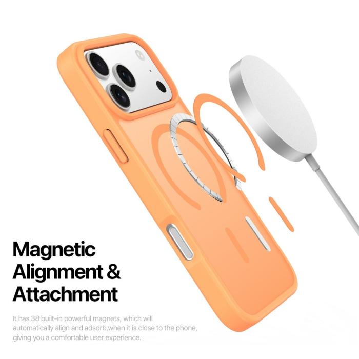Bild 5, DUX DUCIS DUX DUCIS iPhone 17 Pro Skal MagSafe Yind Series Orange - Teknikhallen.se