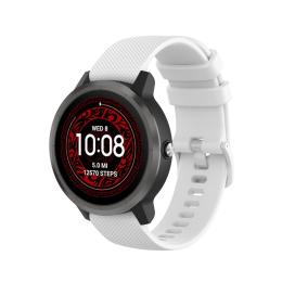  Silikon Armband För Smartwatch - Vit (20mm) - Teknikhallen.se