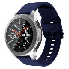  Silikon Armband Smartwatch - M&ouml;rk Bl&aring; (22 mm) - Teknikhallen.se
