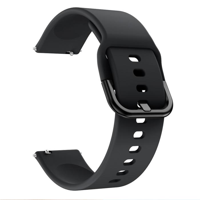 Bild 3,  Silikon Armband Smartwatch - Svart (22 mm) - Teknikhallen.se