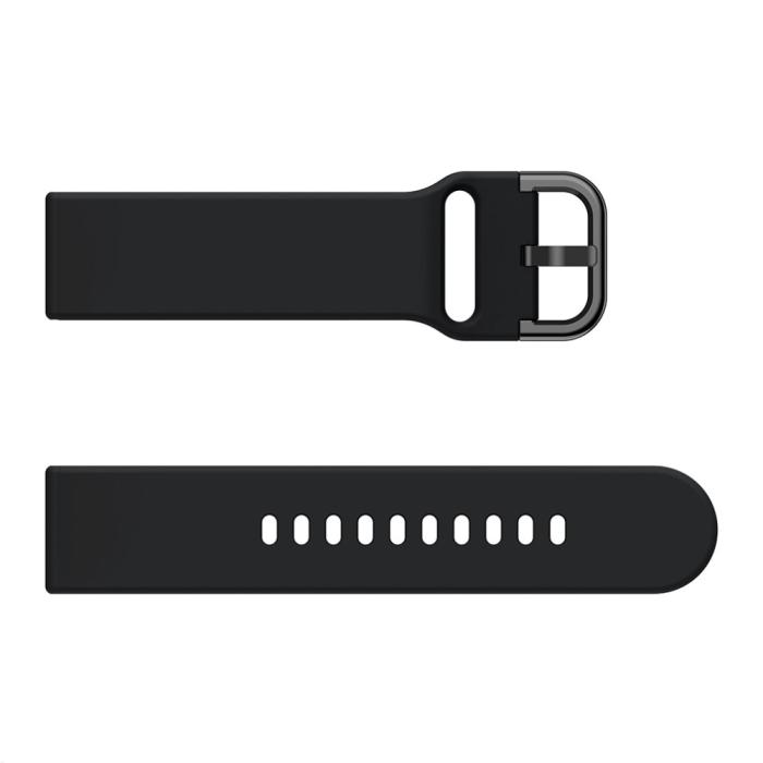 Bild 4,  Silikon Armband Smartwatch - Svart (22 mm) - Teknikhallen.se