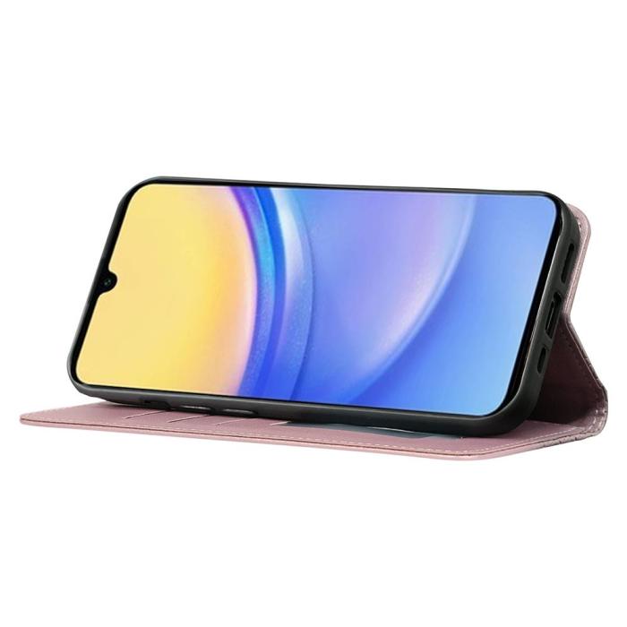 Bild 3,  Samsung Galaxy A56 5G/A36 5G Fodral Flip Läder Roséguld - Teknikhallen.se