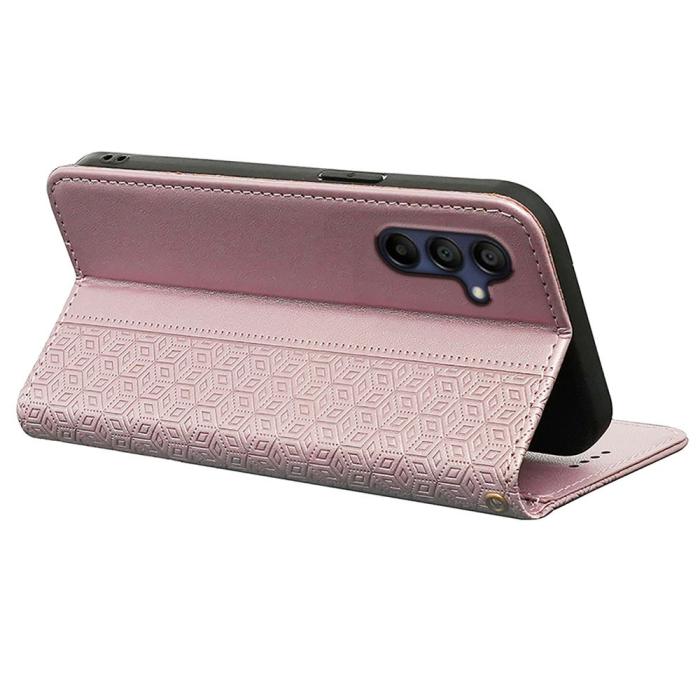 Bild 4,  Samsung Galaxy A56 5G/A36 5G Fodral Flip Läder Roséguld - Teknikhallen.se