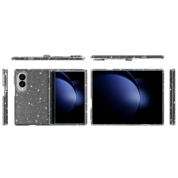 Bild 5,  Samsung Galaxy Z Fold 8 Skal Glitter TPU Svart - Teknikhallen.se