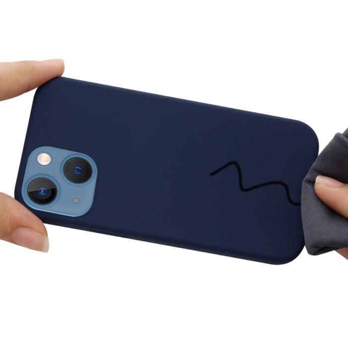 Bild 5,  iPhone 13 Skal MagSafe Liquid Silikon Mörk Blå - Teknikhallen.se