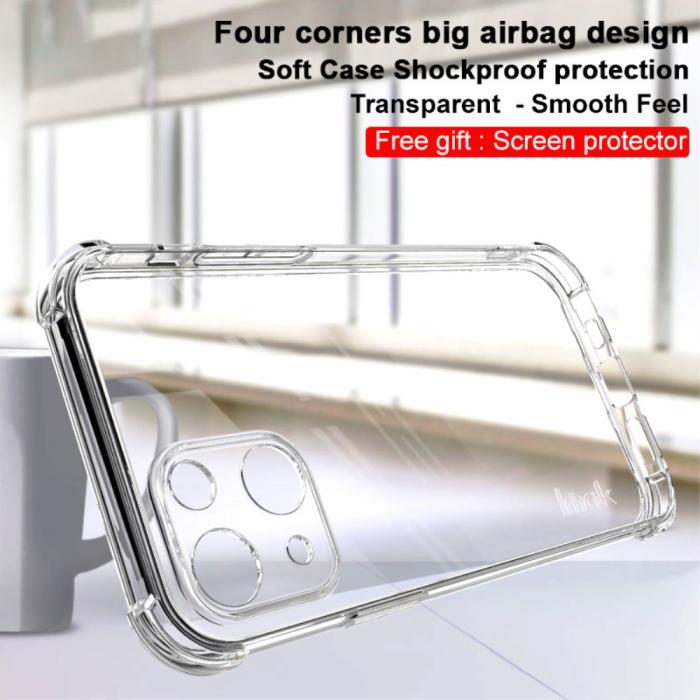 Bild 2, IMAK IMAK iPhone 13 Skal Shockproof TPU + Skärmskydd - Teknikhallen.se