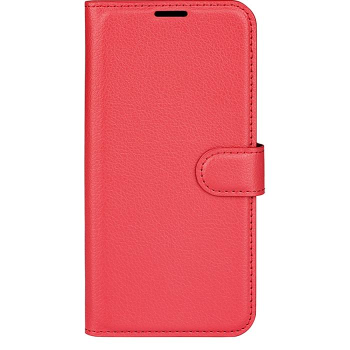 Bild 5,  Samsung Galaxy S24 Ultra Fodral Läder Litchi Röd - Teknikhallen.se