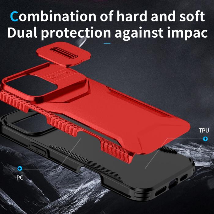Bild 6,  iPhone 16 Pro Max Skal CamShield Hybrid Röd - Teknikhallen.se