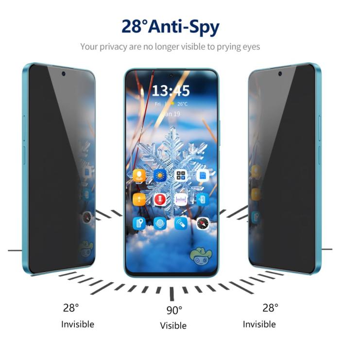 Bild 5, ENKAY ENKAY Galaxy A35 5G/A55 5G Skärmskydd Heltäckande Privacy - Teknikhallen.se