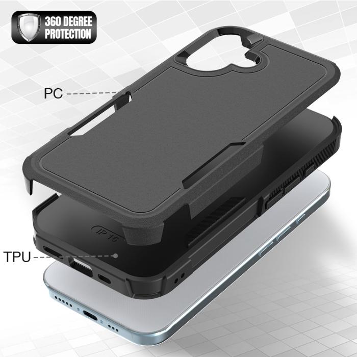 Bild 2,  iPhone 16 Skal Extreme Shockproof Hybrid Svart - Teknikhallen.se