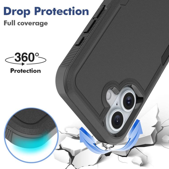 Bild 3,  iPhone 16 Skal Extreme Shockproof Hybrid Svart - Teknikhallen.se
