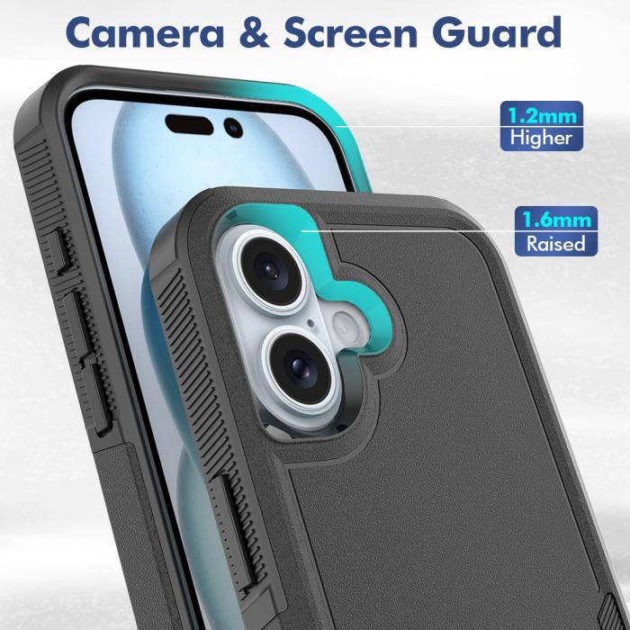 Bild 4,  iPhone 16 Skal Extreme Shockproof Hybrid Svart - Teknikhallen.se