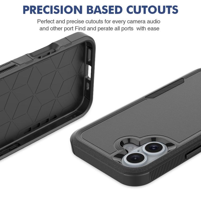 Bild 5,  iPhone 16 Skal Extreme Shockproof Hybrid Svart - Teknikhallen.se