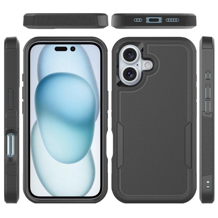 Bild 6,  iPhone 16 Skal Extreme Shockproof Hybrid Svart - Teknikhallen.se