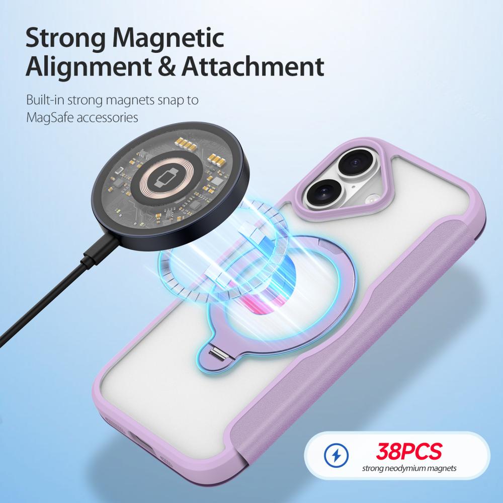 DUX DUCIS DUX DUCIS iPhone 17 Fodral MagSafe Kickstand Skin X Pro Lila - Teknikhallen.se