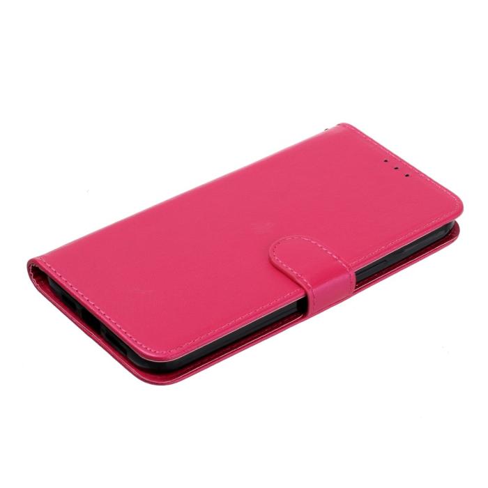 Bild 4,  Samsung Galaxy S23 Ultra Fodral Solid Läder Rosa - Teknikhallen.se