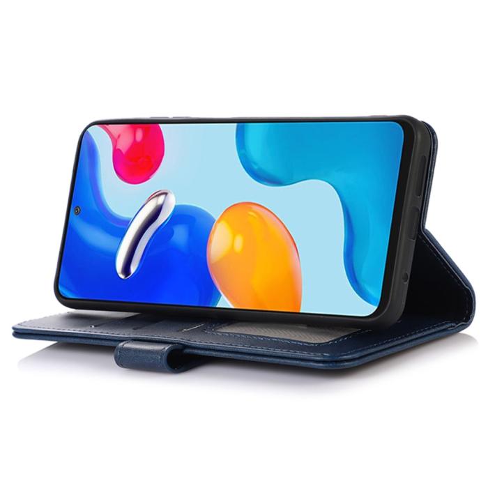 Bild 3,  Samsung Galaxy A25 5G Fodral Läder Blå - Teknikhallen.se