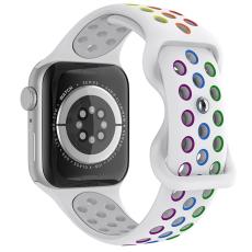 ColorPop Sportarmband Dual-Color Apple Watch 42/44/45/46/49 mm (M/L) Pride - Teknikhallen.se