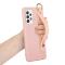  Samsung Galaxy A53 5G Skal TPU Med Fingerstrap Ljus Rosa - Teknikhallen.se