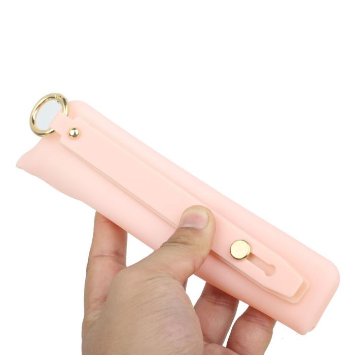 Bild 5,  Samsung Galaxy A53 5G Skal TPU Med Fingerstrap Ljus Rosa - Teknikhallen.se