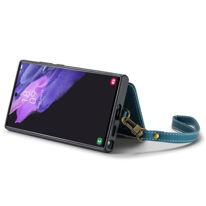 Bild 3, CASEME CASEME Galaxy S23 Ultra Skal Med Magnetisk Plånbok Blå - Teknikhallen.se