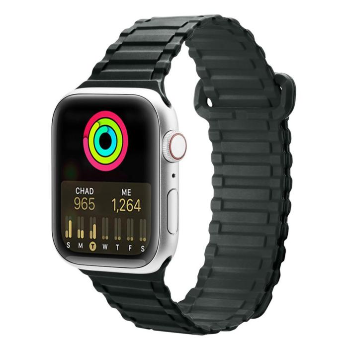 Bild 2, DUX DUCIS DUX DUCIS Apple Watch 38/40/41/42 mm mm Armband Magnetisk Silikon - Teknikhallen.se