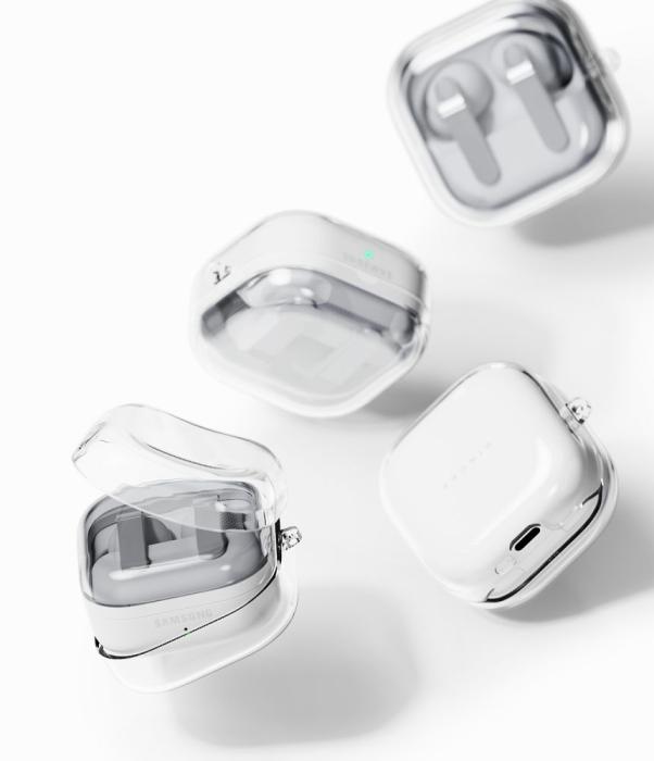 Bild 3, Ringke Ringke Galaxy Buds 4 / 4 Pro Skal Air Transparent / Svart - Teknikhallen.se