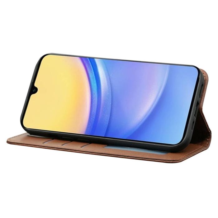 Bild 3,  Samsung Galaxy A56 5G/A36 5G Fodral Flip Läder Brun - Teknikhallen.se