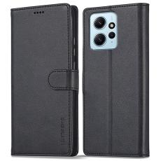 LC.IMEEKE LC.IMEEKE Xiaomi Redmi Note 12 4G Fodral L&auml;der Svart - Teknikhallen.se