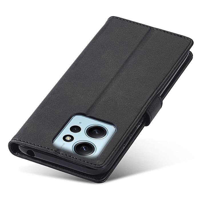 Bild 5, LC.IMEEKE LC.IMEEKE Xiaomi Redmi Note 12 4G Fodral Läder Svart - Teknikhallen.se