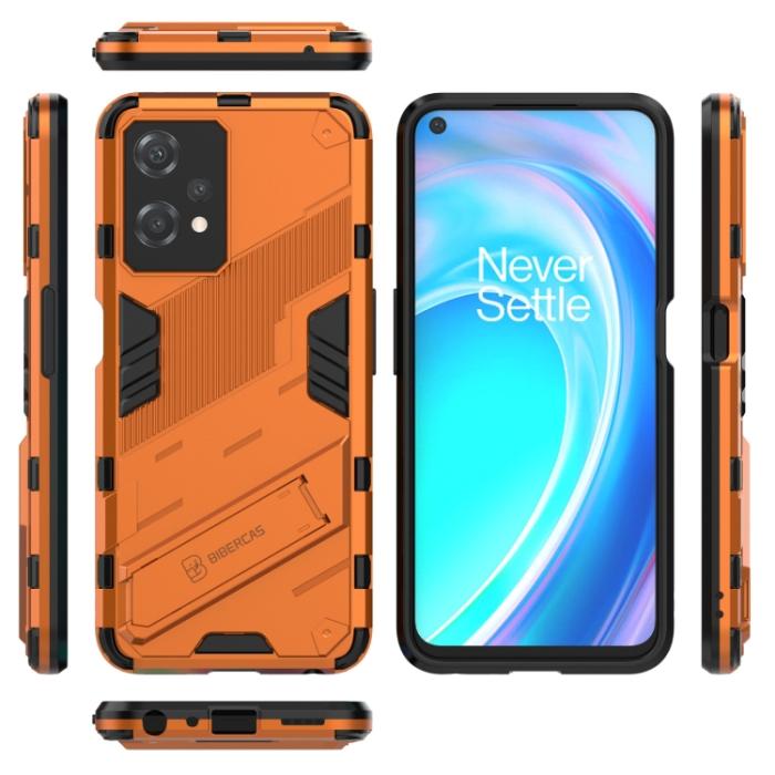 Bild 2,  OnePlus Nord CE 2 Lite 5G Skal Hybrid Armor Kickstand Orange - Teknikhallen.se