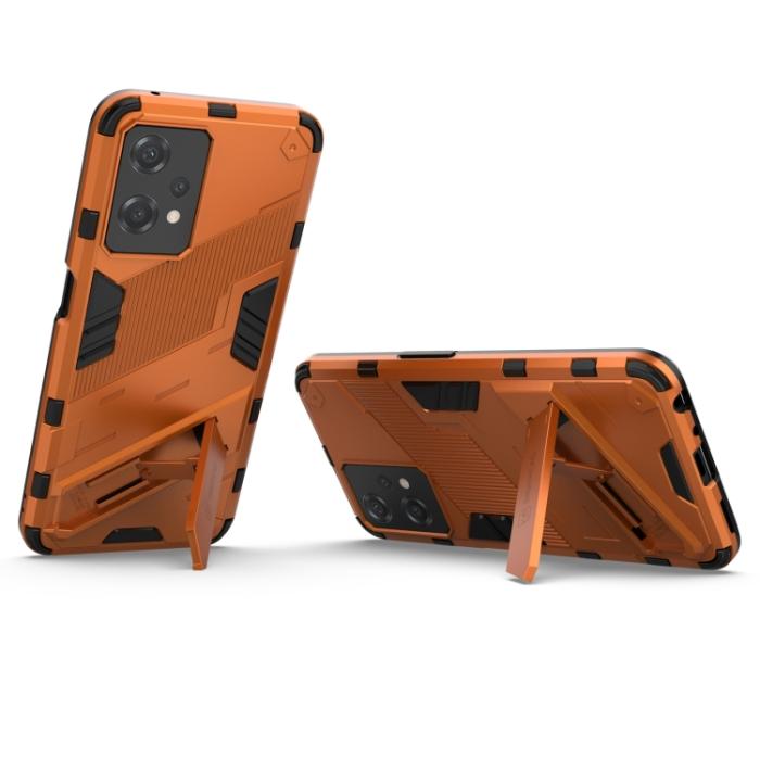 Bild 3,  OnePlus Nord CE 2 Lite 5G Skal Hybrid Armor Kickstand Orange - Teknikhallen.se