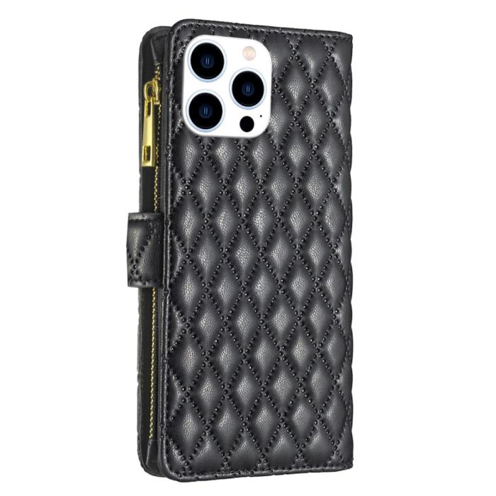 Bild 6,  iPhone 16 Pro Fodral Diamond Multifunktionell Svart - Teknikhallen.se