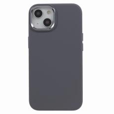  iPhone 15 Plus Skal Liquid Silikon AluLens Gr&aring; - Teknikhallen.se