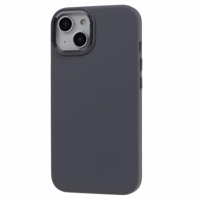 Bild 3,  iPhone 15 Plus Skal Liquid Silikon AluLens Grå - Teknikhallen.se