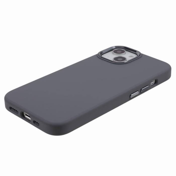 Bild 4,  iPhone 15 Plus Skal Liquid Silikon AluLens Grå - Teknikhallen.se